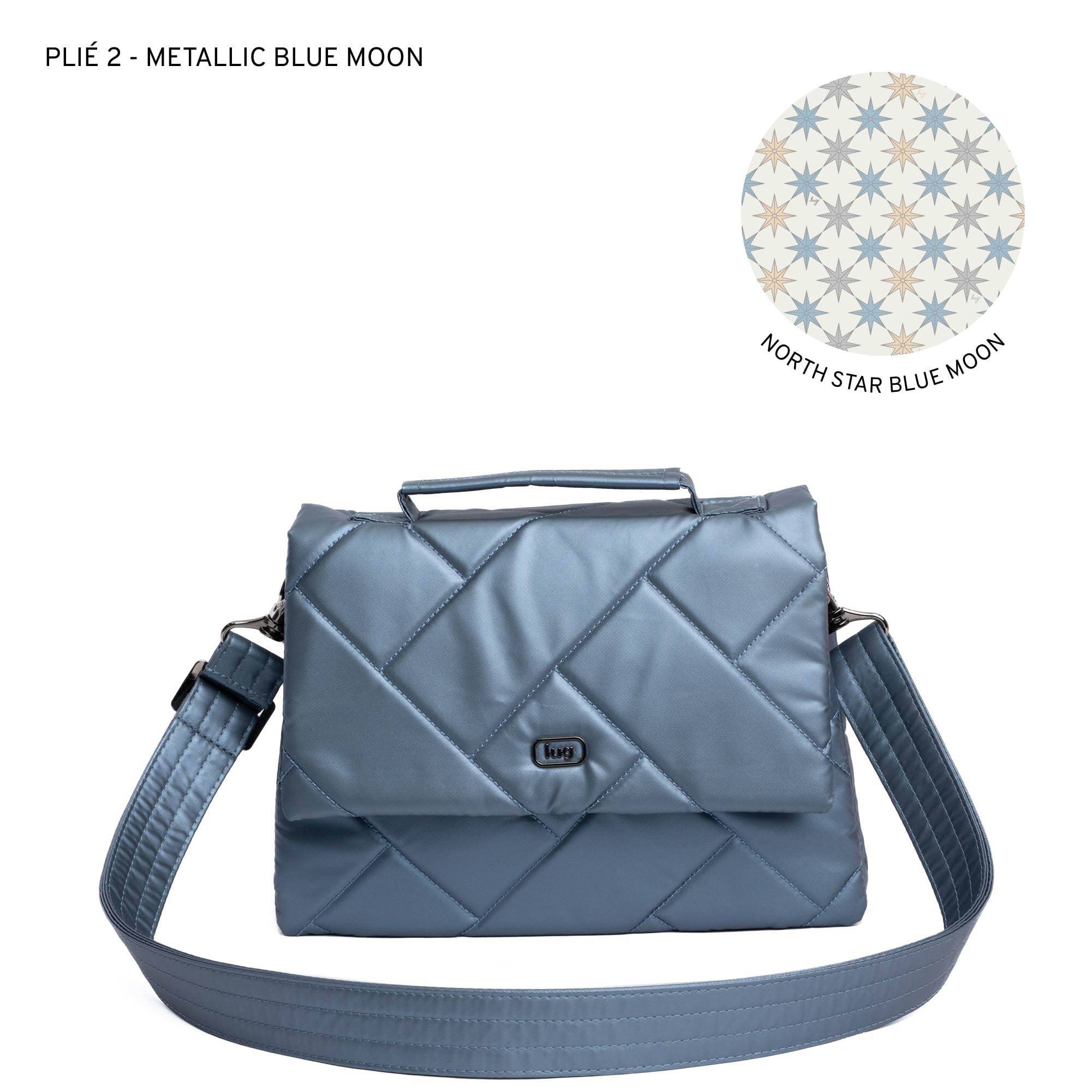 Plié 2 Crossbody Bag - METALLIC BLUE MOON - Plie2_MetallicBlueMoon